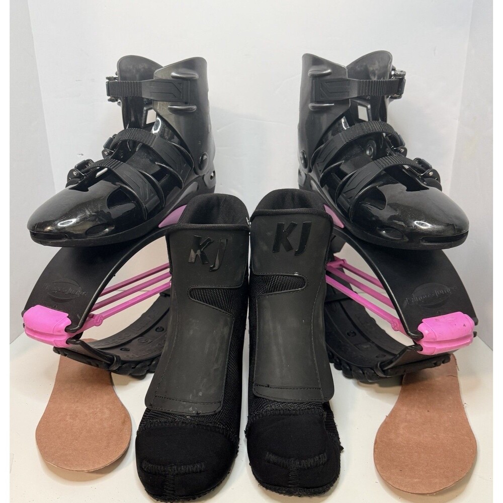 Kangoo Jumps KJ-XR3 SE Rebound Shoes Boots BLACK & PINK Size Medium Used
